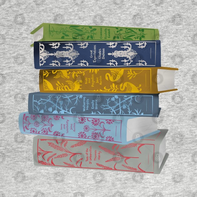 Pile of Clothbound Classics by indiebookster